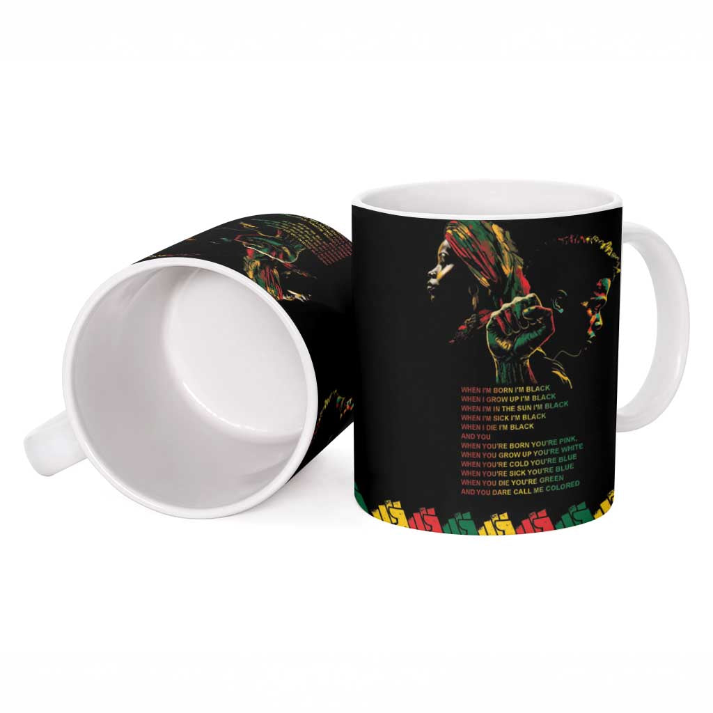 When I'm Born I'm Black Ceramic Mug Black History Black Month