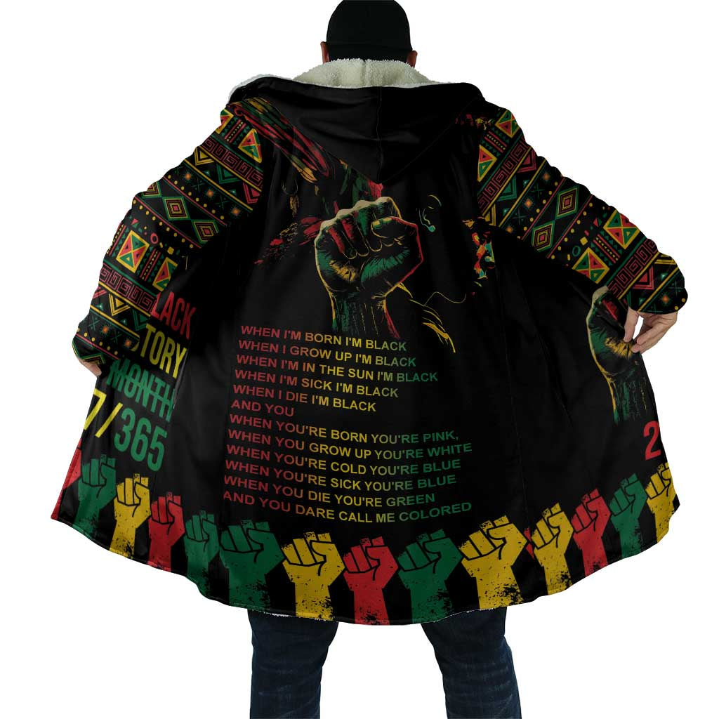 When I'm Born I'm Black Cloak Black History Black Month