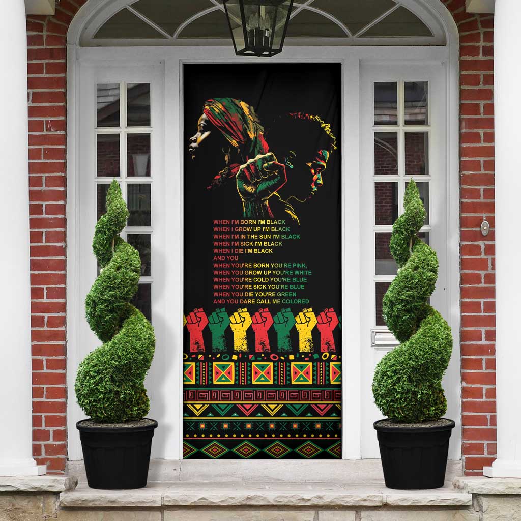 When I'm Born I'm Black Door Cover Black History Black Month