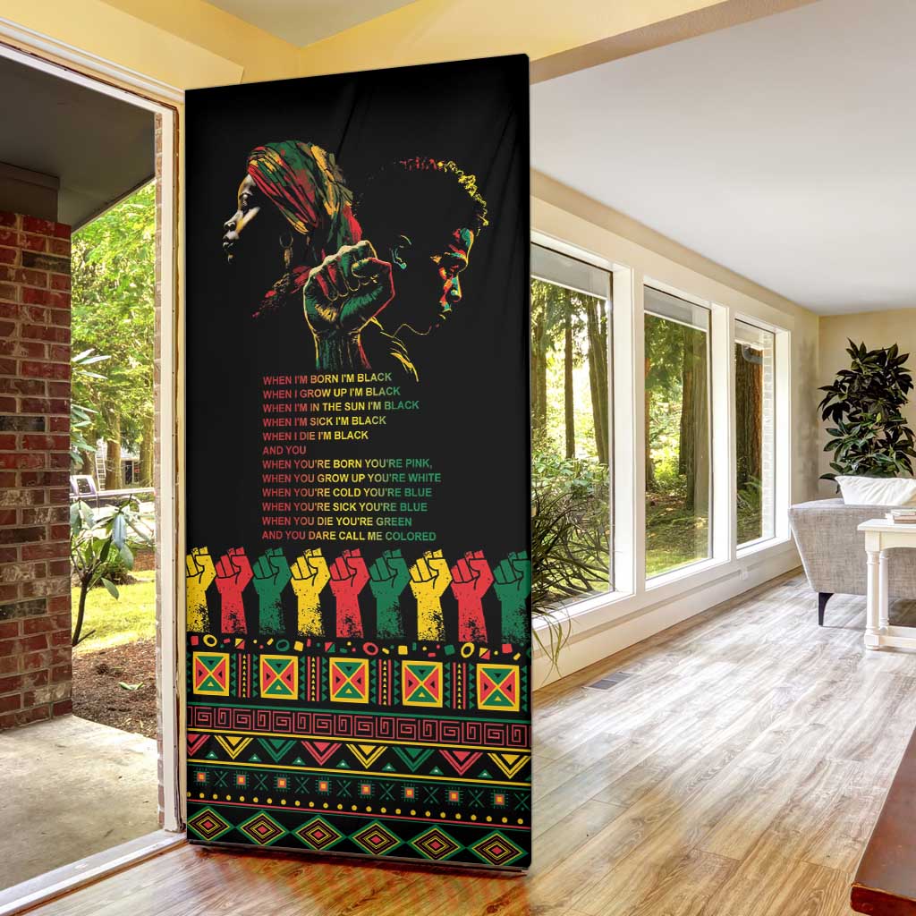 When I'm Born I'm Black Door Cover Black History Black Month