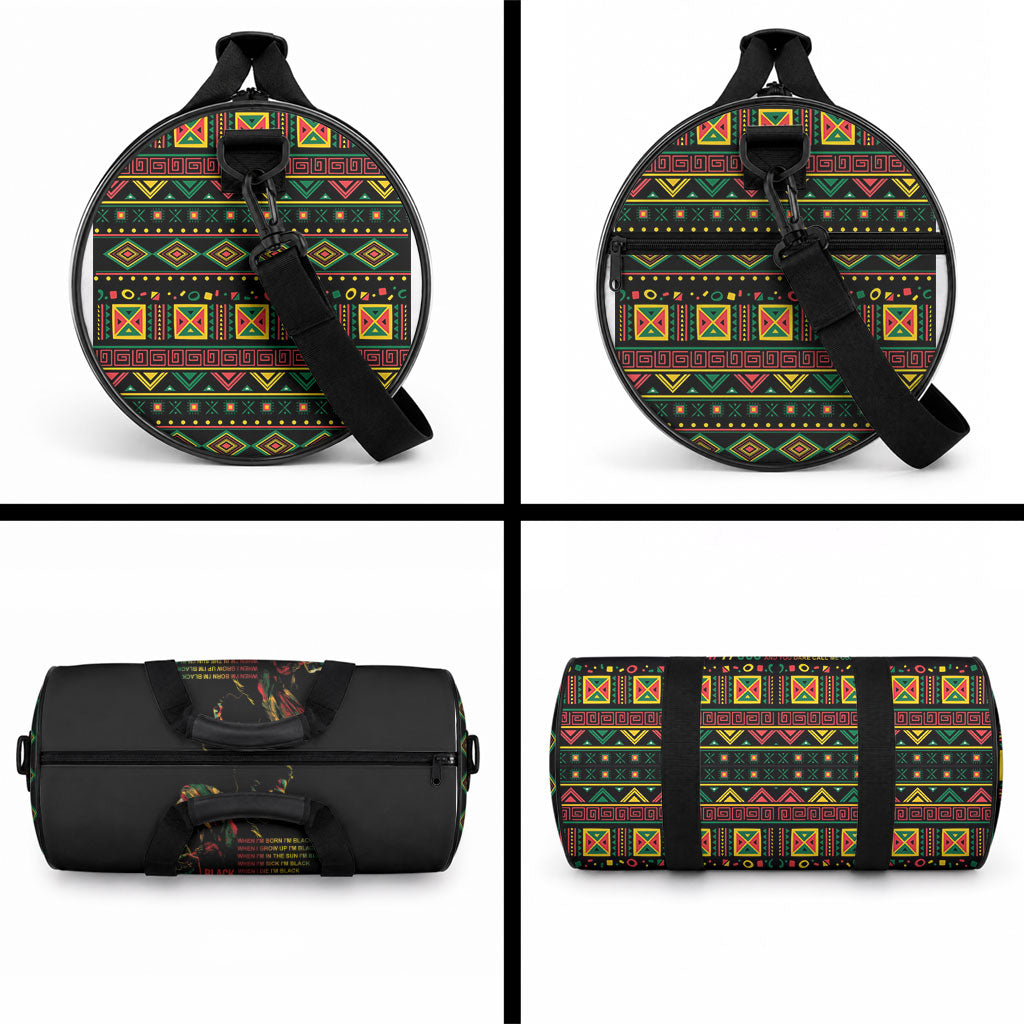 When I'm Born I'm Black Duffle Bag Black History Black Month