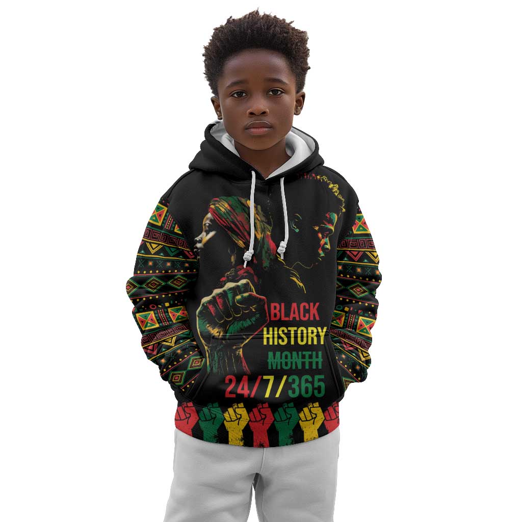 When I'm Born I'm Black Kid Hoodie Black History Black Month