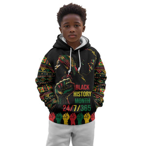 When I'm Born I'm Black Kid Hoodie Black History Black Month