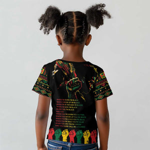 When I'm Born I'm Black Kid T shirt Black History Black Month