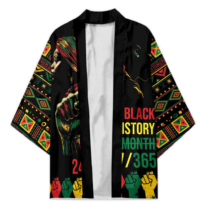 When I'm Born I'm Black Kimono Black History Black Month