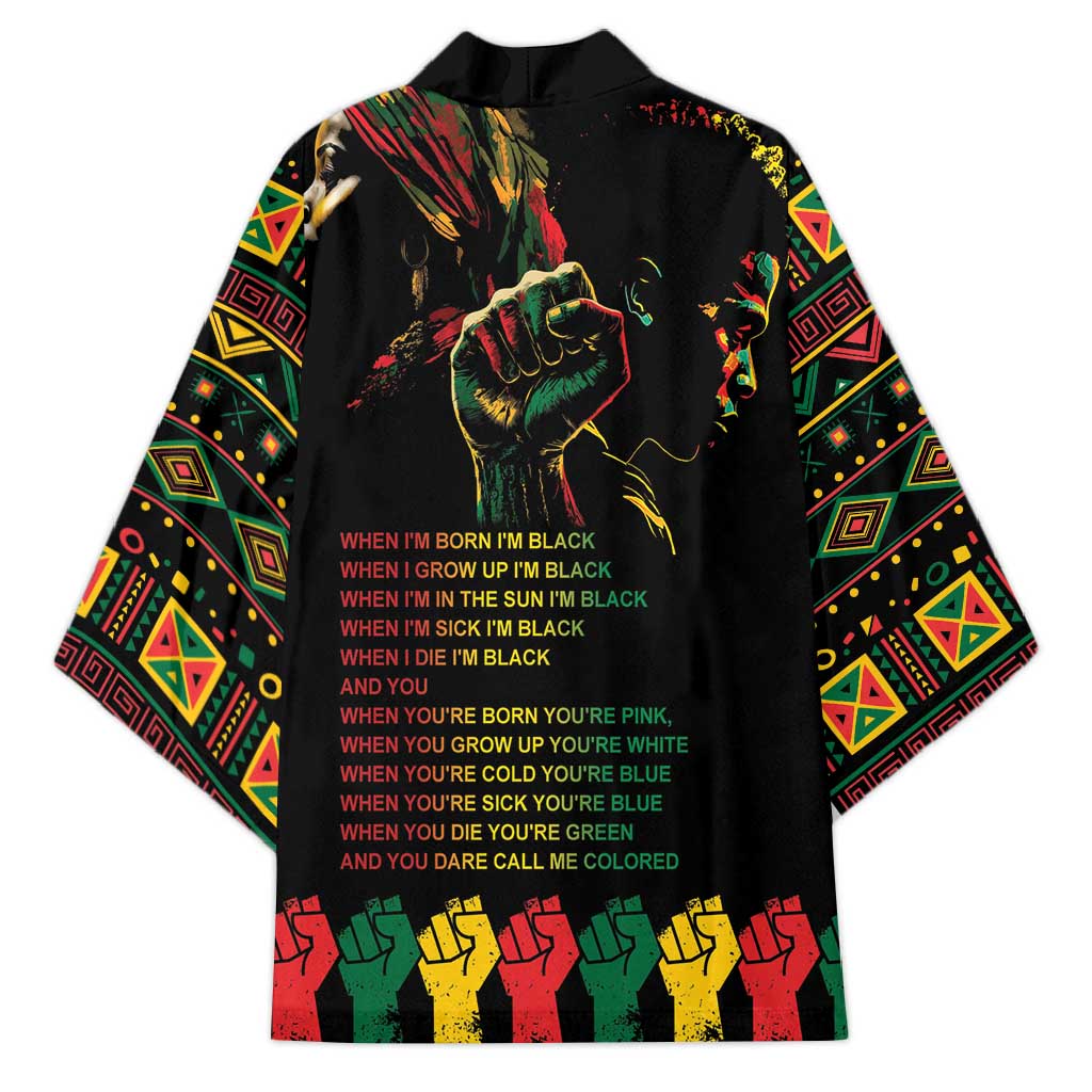 When I'm Born I'm Black Kimono Black History Black Month