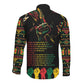 When I'm Born I'm Black Long Sleeve Button Shirt Black History Black Month