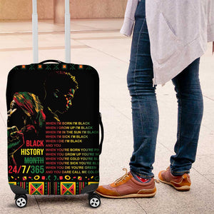 When I'm Born I'm Black Luggage Cover Black History Black Month