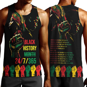 When I'm Born I'm Black Men Tank Top Black History Black Month