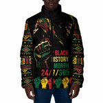 When I'm Born I'm Black Padded Jacket Black History Black Month