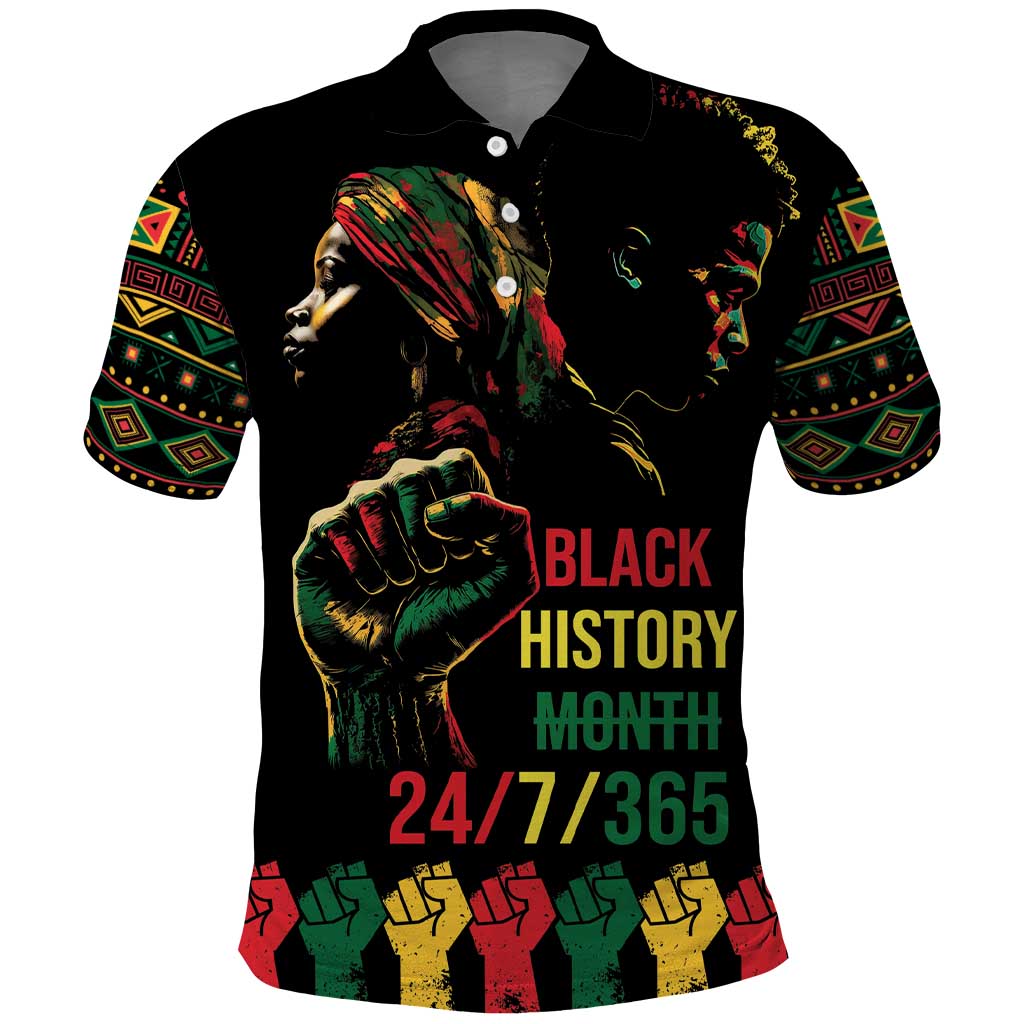 When I'm Born I'm Black Polo Shirt Black History Black Month