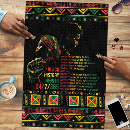 When I'm Born I'm Black Puzzle Black History Black Month