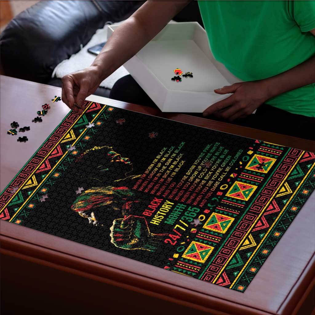 When I'm Born I'm Black Puzzle Black History Black Month