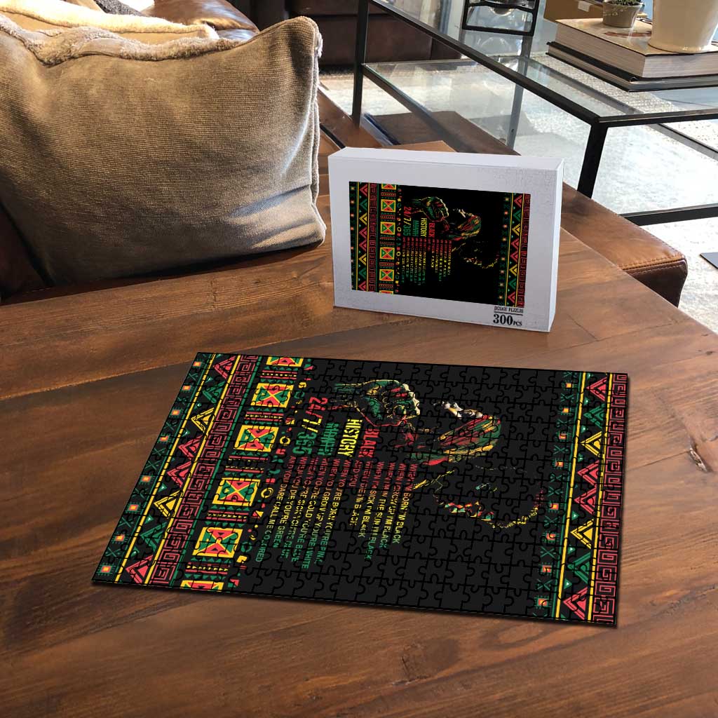 When I'm Born I'm Black Puzzle Black History Black Month