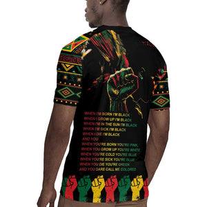 When I'm Born I'm Black Rugby Jersey Black History Black Month