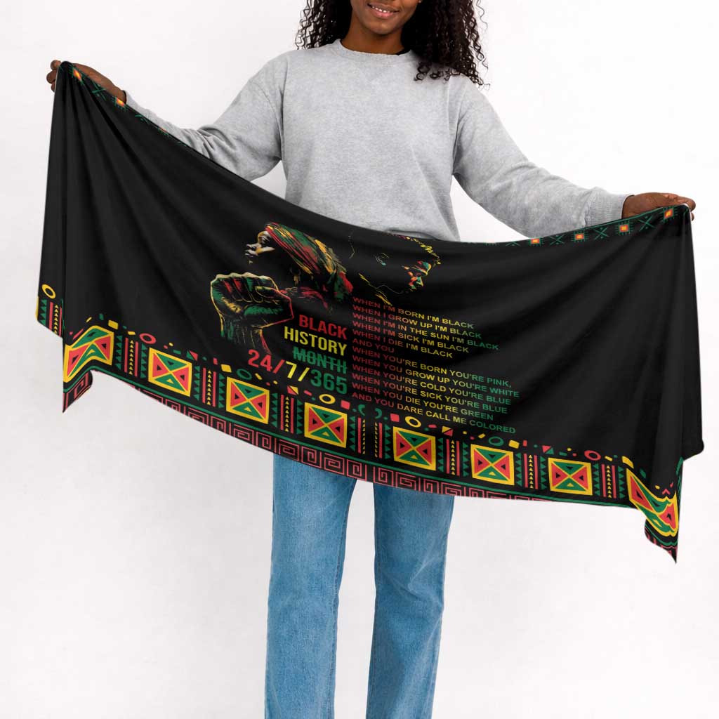 When I'm Born I'm Black Simple Headwrap Black History Black Month