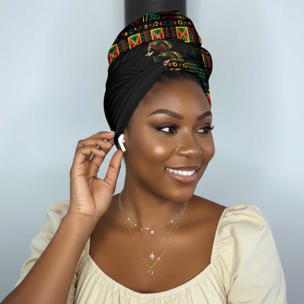When I'm Born I'm Black Simple Headwrap Black History Black Month