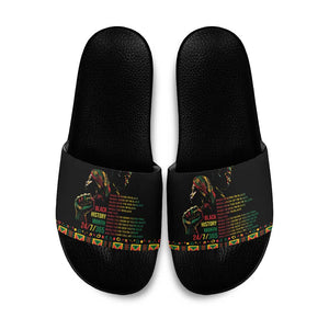 When I'm Born I'm Black Slide Sandals Black History Black Month