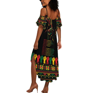 When I'm Born I'm Black Summer Maxi Dress Black History Black Month