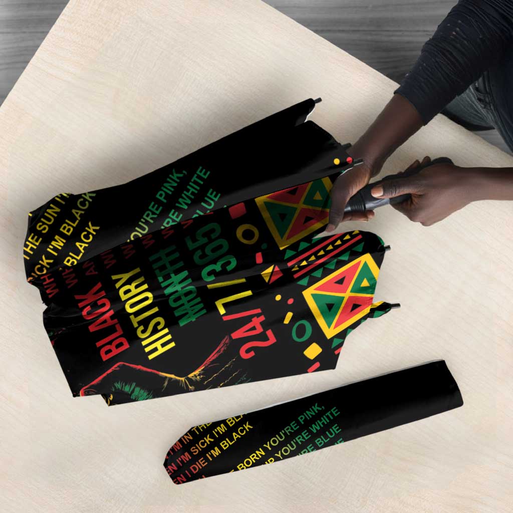 When I'm Born I'm Black Umbrella Black History Black Month