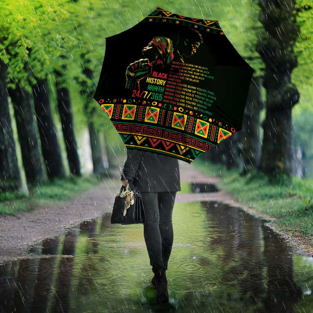 When I'm Born I'm Black Umbrella Black History Black Month