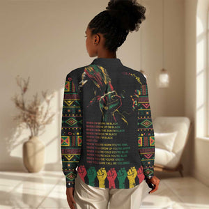 When I'm Born I'm Black Women Casual Shirt Black History Black Month