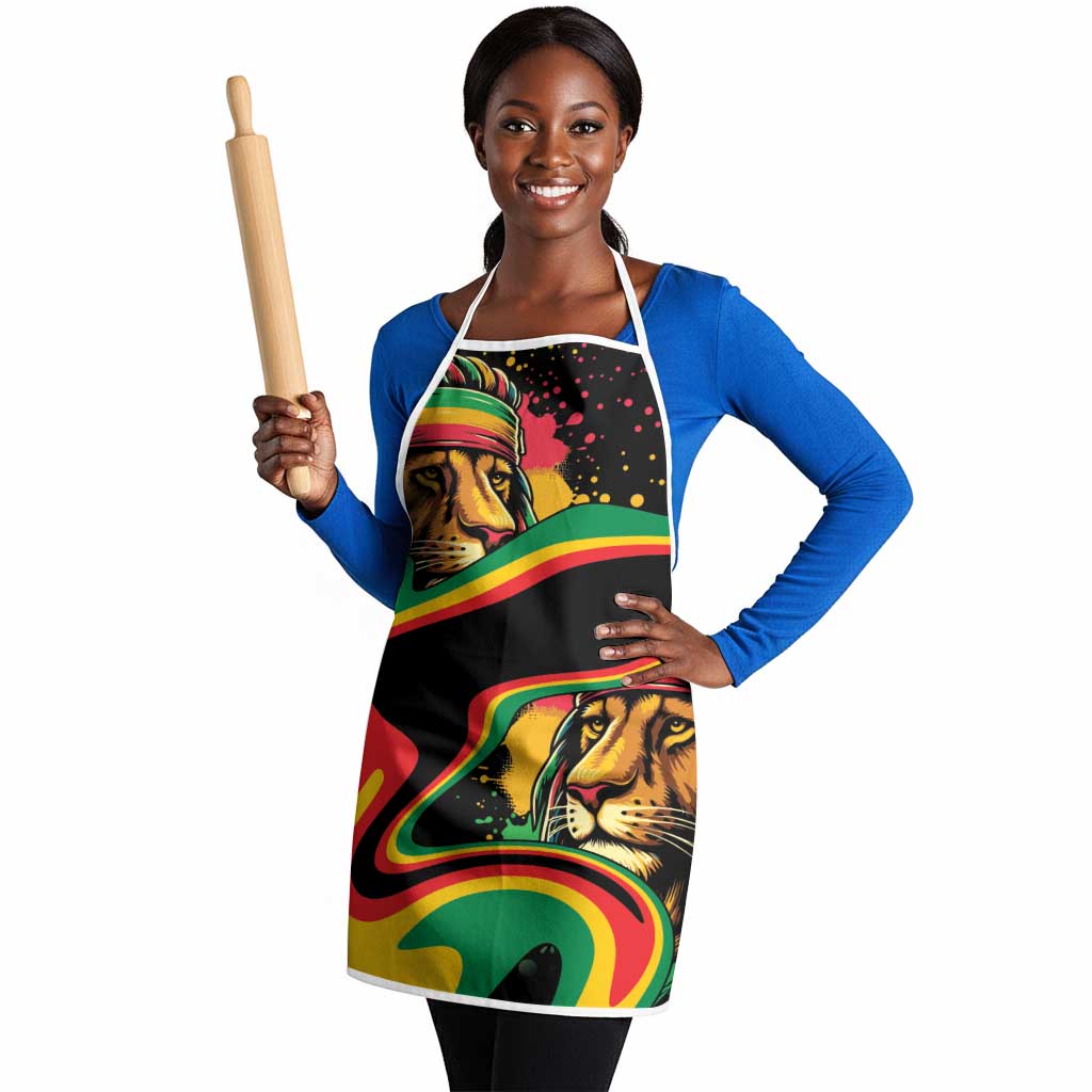 Proud Afro-Jamaicans Rasta Lion Apron Reggae My Soul