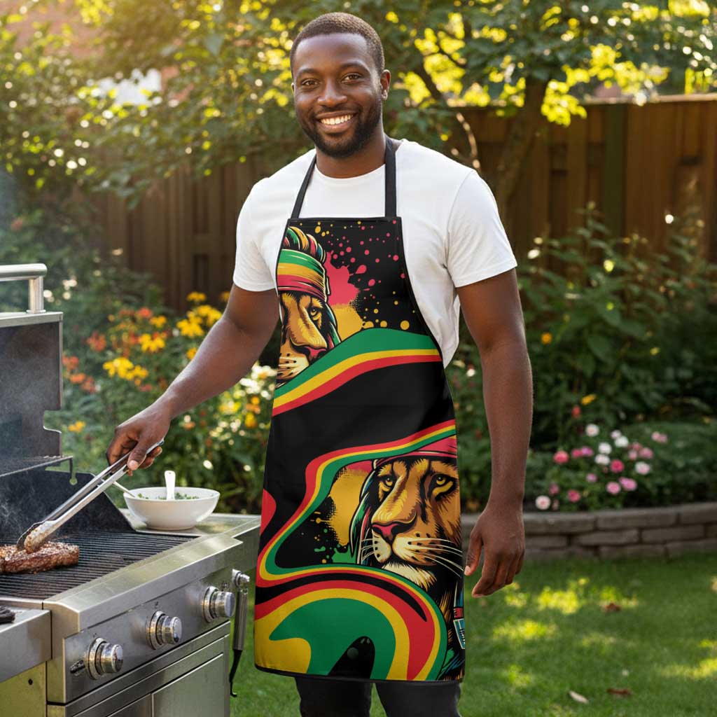 Proud Afro-Jamaicans Rasta Lion Apron Reggae My Soul