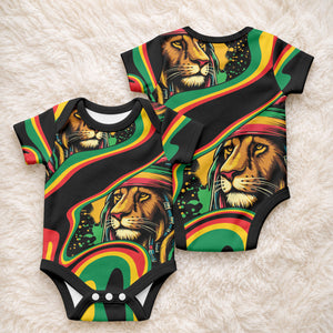 Proud Afro-Jamaicans Rasta Lion Baby Onesie Reggae My Soul