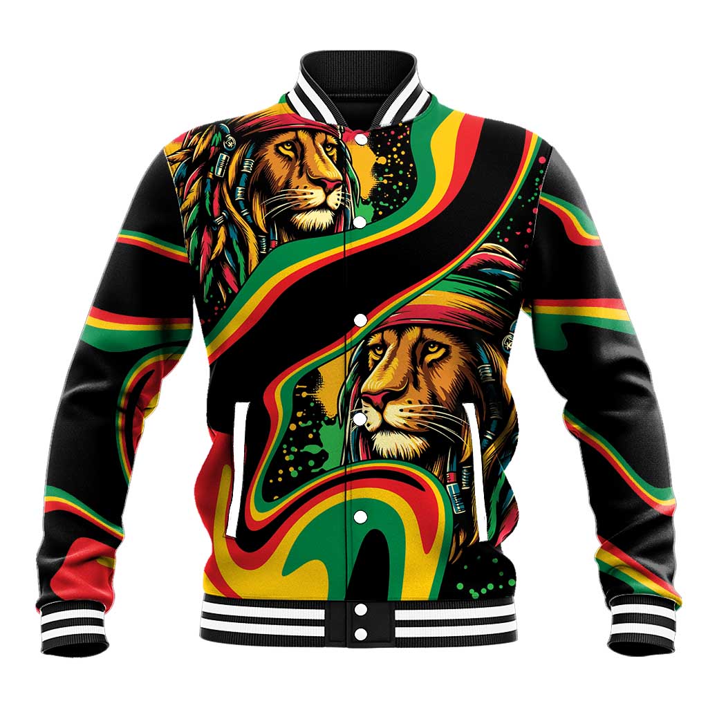 Proud Afro-Jamaicans Rasta Lion Baseball Jacket Reggae My Soul