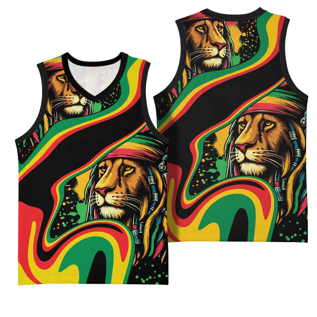 Proud Afro-Jamaicans Rasta Lion Basketball Jersey Reggae My Soul LT9