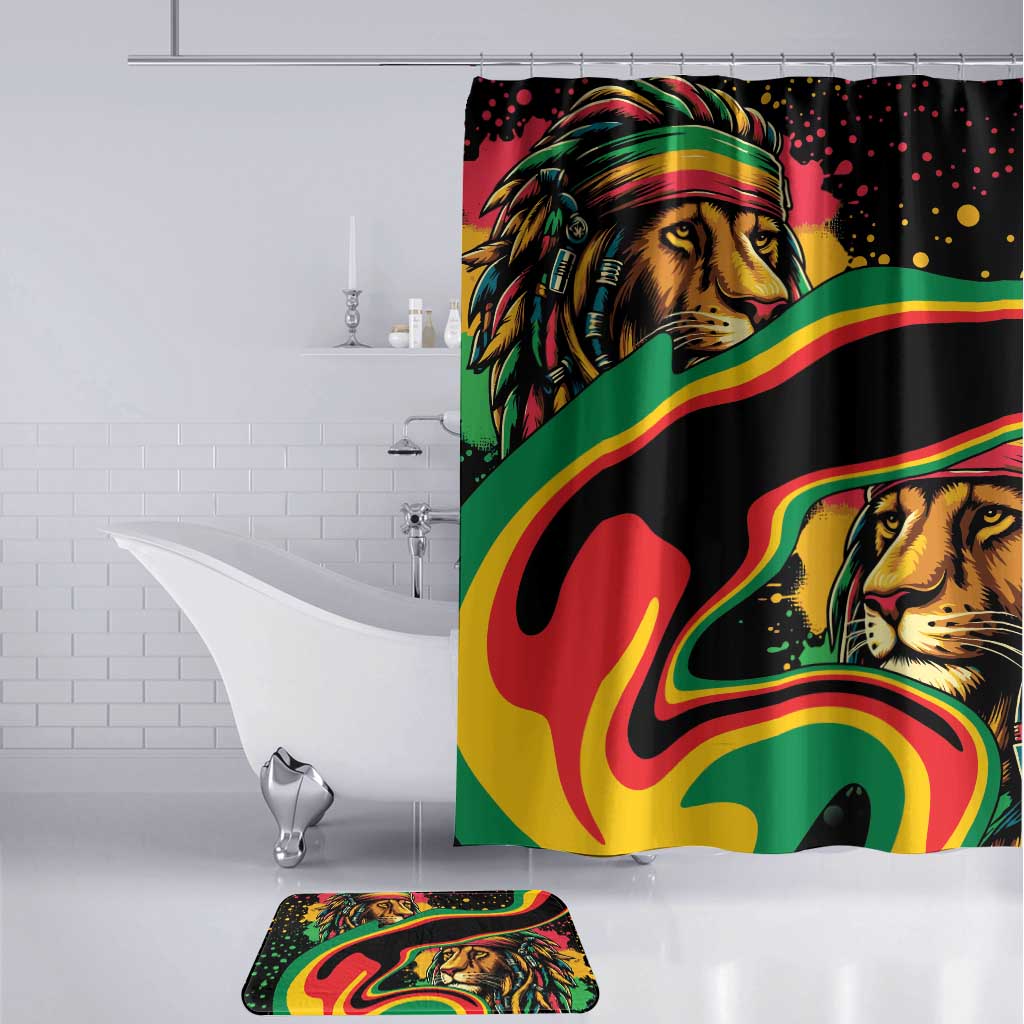 Proud Afro-Jamaicans Rasta Lion Bathroom Set Reggae My Soul
