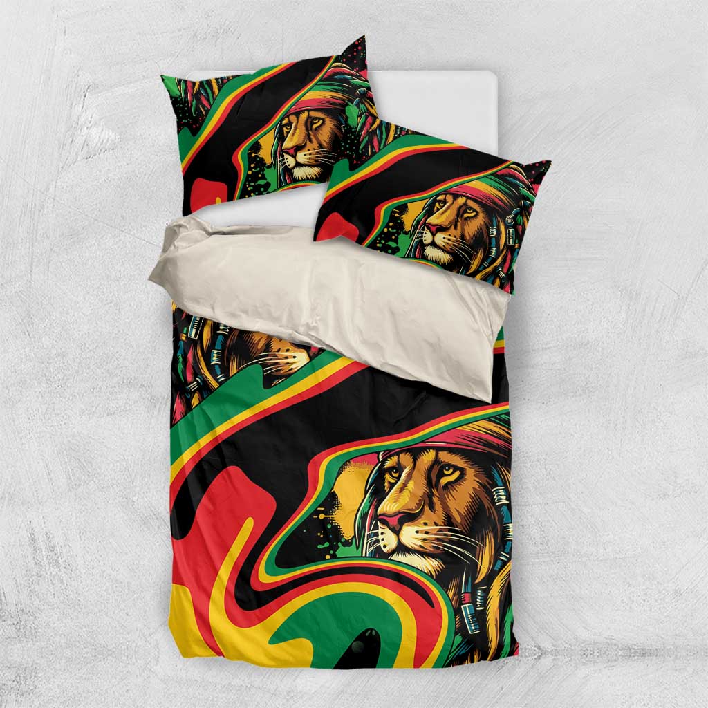 Proud Afro-Jamaicans Rasta Lion Bedding Set Reggae My Soul