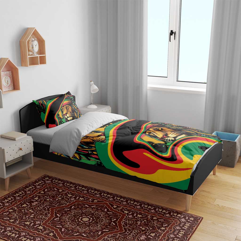 Proud Afro-Jamaicans Rasta Lion Bedding Set Reggae My Soul