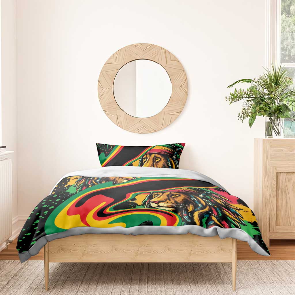 Proud Afro-Jamaicans Rasta Lion Bedding Set Reggae My Soul