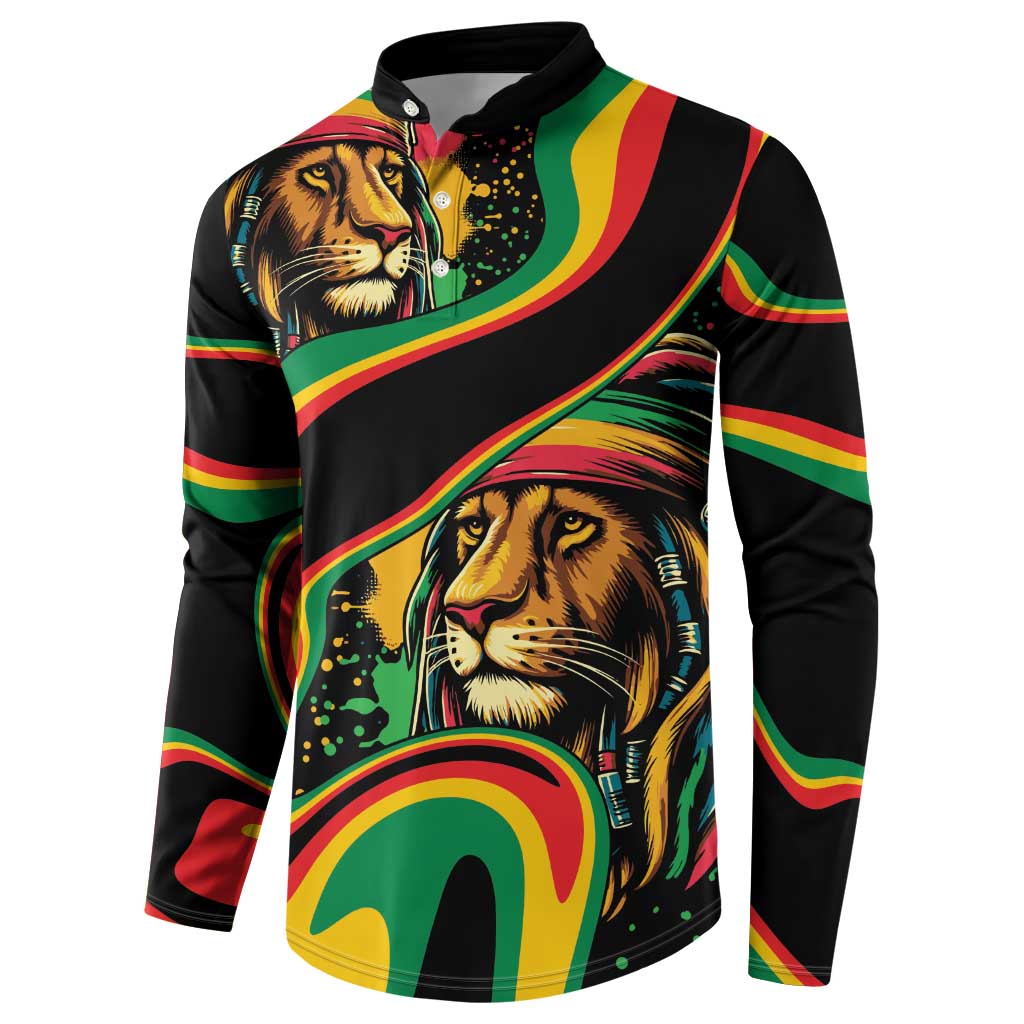 Proud Afro-Jamaicans Rasta Lion Button Sweatshirt Reggae My Soul
