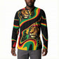 Proud Afro-Jamaicans Rasta Lion Button Sweatshirt Reggae My Soul