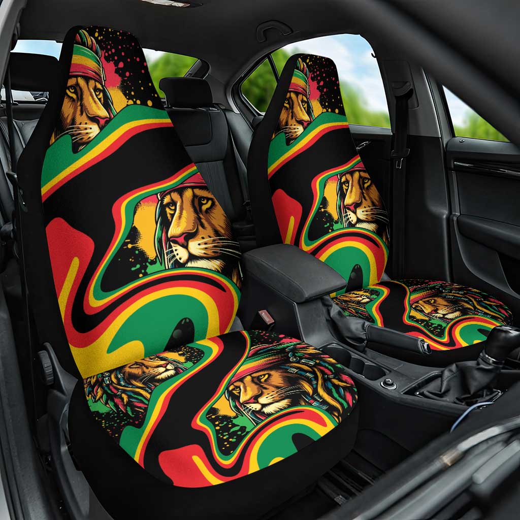Proud Afro-Jamaicans Rasta Lion Car Seat Cover Reggae My Soul