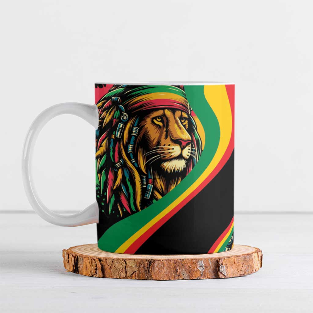 Proud Afro-Jamaicans Rasta Lion Ceramic Mug Reggae My Soul