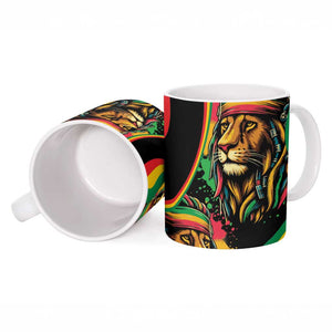 Proud Afro-Jamaicans Rasta Lion Ceramic Mug Reggae My Soul