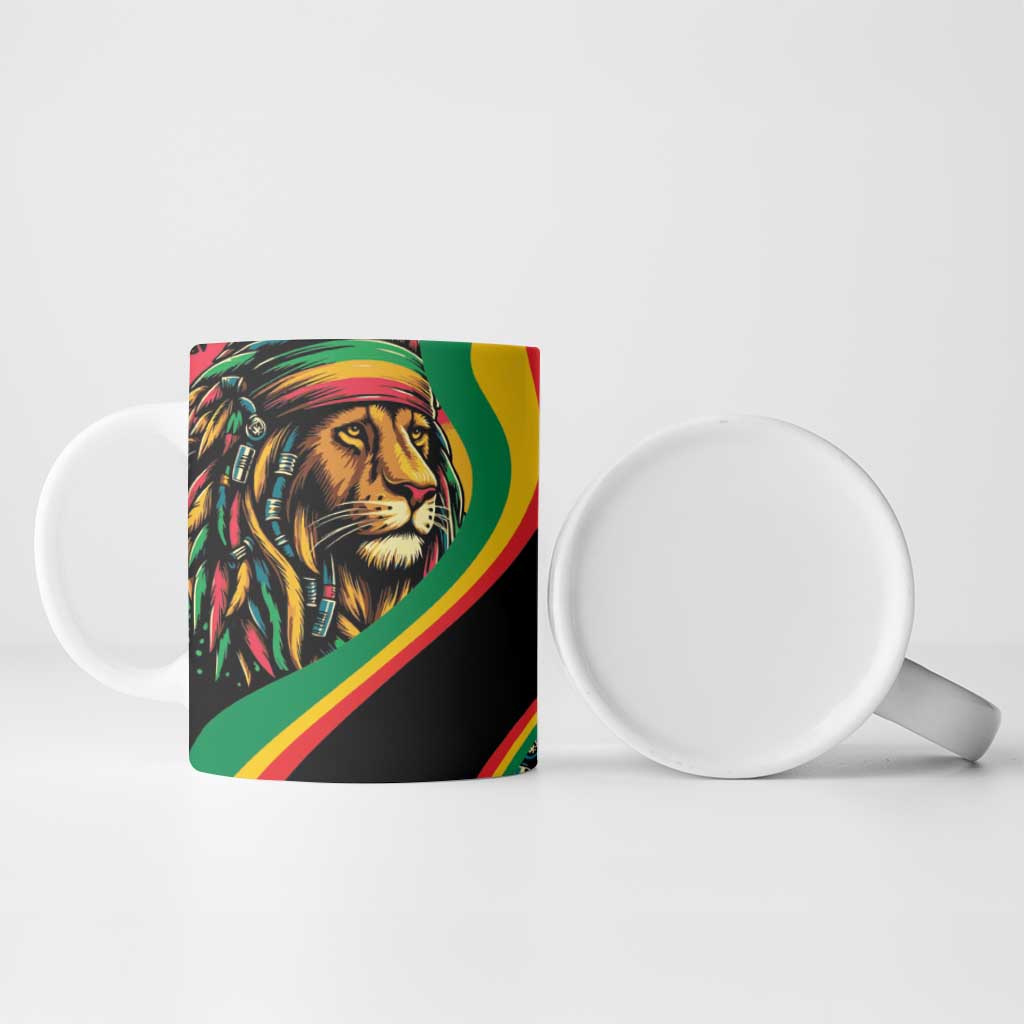 Proud Afro-Jamaicans Rasta Lion Ceramic Mug Reggae My Soul