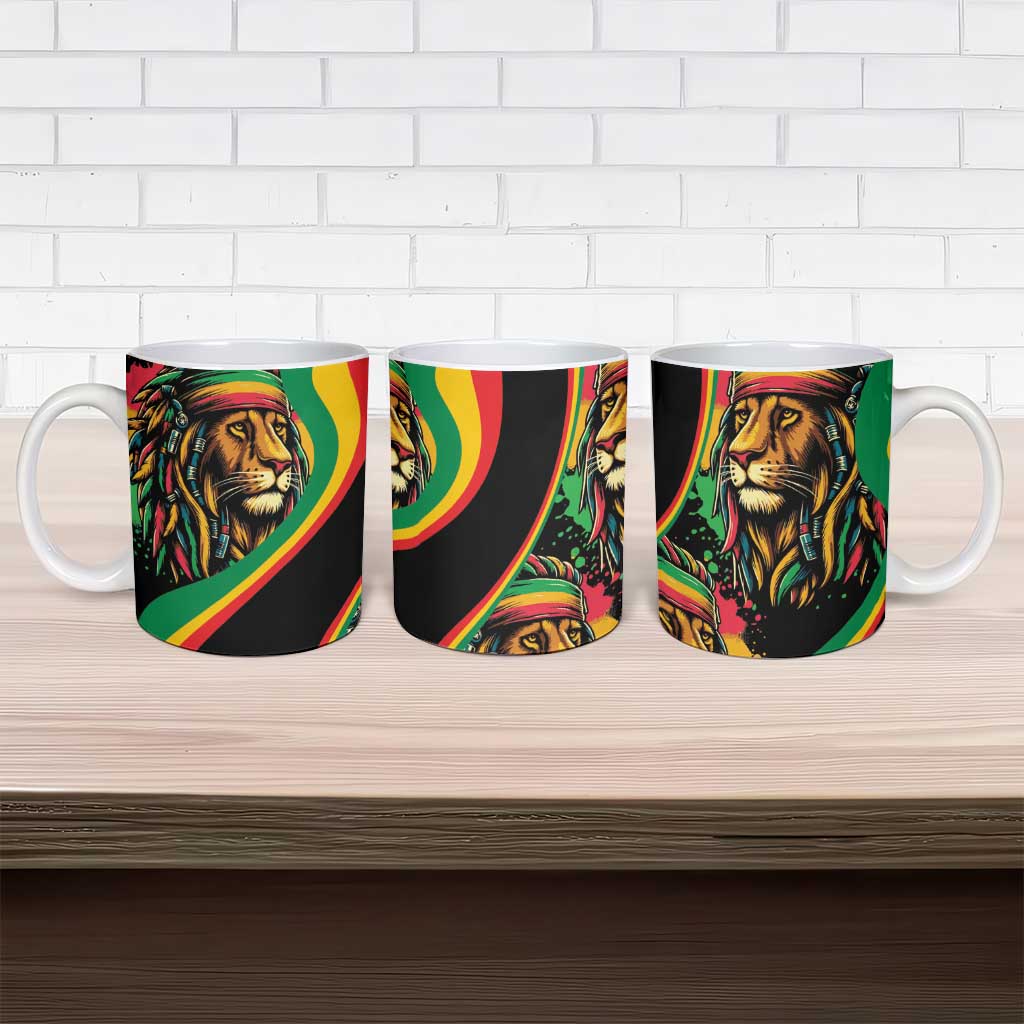 Proud Afro-Jamaicans Rasta Lion Ceramic Mug Reggae My Soul