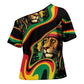 Proud Afro-Jamaicans Rasta Lion Cross Shoulder Shirt Reggae My Soul