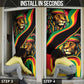 Proud Afro-Jamaicans Rasta Lion Door Cover Reggae My Soul