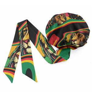 Proud Jamaica Rasta Lion Easy Headwrap Reggae My Soul