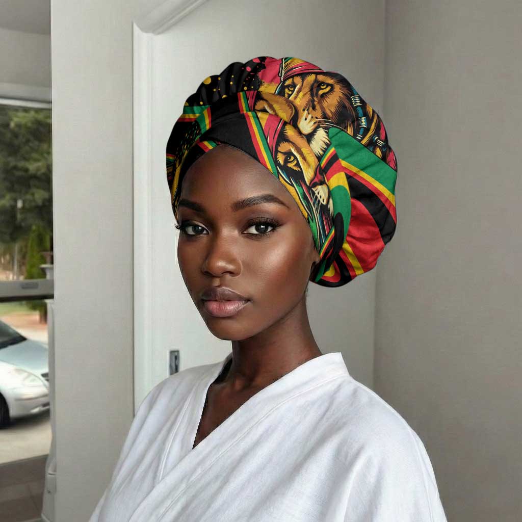 Proud Jamaica Rasta Lion Easy Headwrap Reggae My Soul