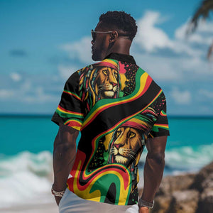 Proud Afro-Jamaicans Rasta Lion Hawaiian Shirt Reggae My Soul