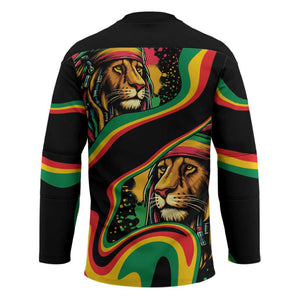 Proud Afro-Jamaicans Rasta Lion Hockey Jersey Reggae My Soul