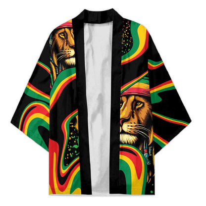 Proud Afro-Jamaicans Rasta Lion Kimono Reggae My Soul