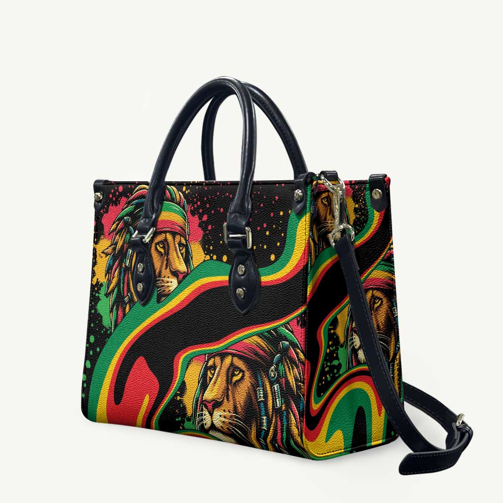 Proud Afro-Jamaicans Rasta Lion Leather Bag Reggae My Soul